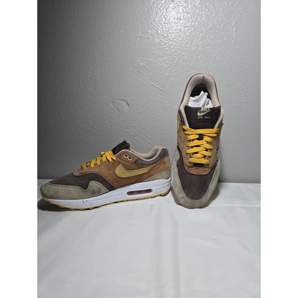 Nike Air Max 1 Premium 'Ugly Duckling - Pecan' Size 10.5 BARELY WORN, USED GREAT